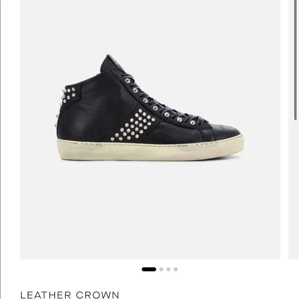 - Leather crown sneakers!! Handmade